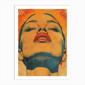 Woman'S Face 10 Art Print