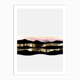 Gold And Black Canvas Print 17 Art Print