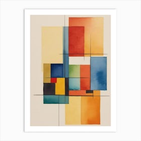 Abstract Watercolor Painting 3 Art Print