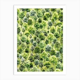 Green Trees 3 Art Print