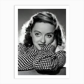 American Actress Bette Davis Vintage Art Print