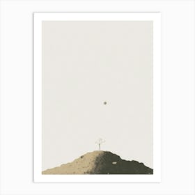 Tree On A Hill 2 Art Print