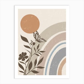 Butterfly In The Sun Art Print