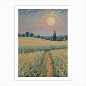 Wheat Fields Art Print