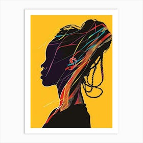 Silhouette Of A Woman 45 Art Print