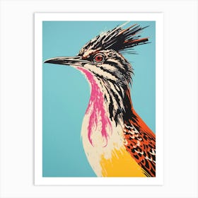 Andy Warhol Style Bird Roadrunner 2 Art Print