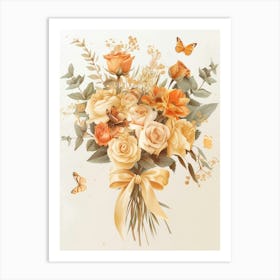 Bouquet Of Roses Art Print