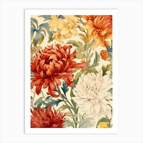 Chrysanthemums Art Print