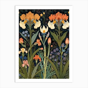 William Morris Irises Art Print