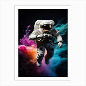 Astronaut In Space 2 Art Print