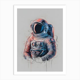 Astronaut Canvas Print Art Print