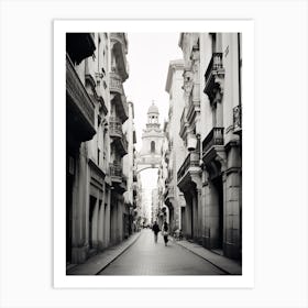 Valencia, Spain, Black And White Analogue Photography 2 Art Print
