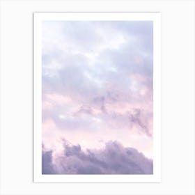 Pastel Clouds Art Print