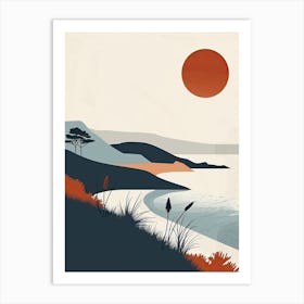 Sunset On a Sweden Art Print