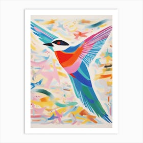 Colourful Bird Painting Common Tern 3 Art Print
