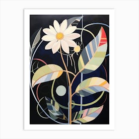 Oxeye Daisy 4 Hilma Af Klint Inspired Flower Illustration Art Print