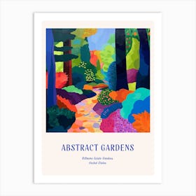 Colourful Gardens Biltmore Estate Gardens Usa 4 Blue Poster Art Print