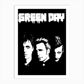 Green Day band music 6 Art Print