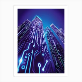 Futuristic Cityscape 1 Art Print