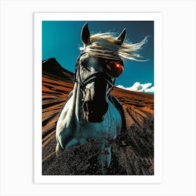 Horse With Red Eyes 1 Art Print