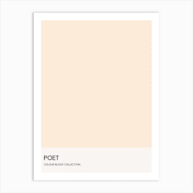 Poet Colour Block Poster Art Print