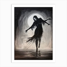 Dance With Death Skeleton Painting (86) Art Print