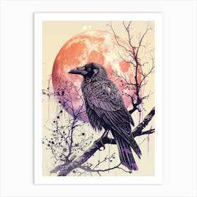 Raven 5 Art Print