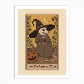 The Trash Witch - Possum Tarot Art Print