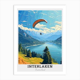 Interlaken Switzerland Travel Art Print