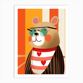 Little Beaver 1 Wearing Sunglasses Art Print