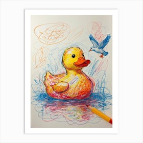 Rubber Duck Art Print