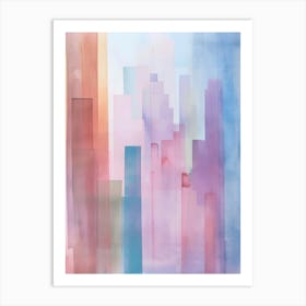 Abstract Cityscape 3 Art Print