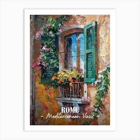 Mediterranean Views Rome 4 Art Print