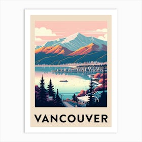Vancouver 3 Vintage Travel Poster Art Print