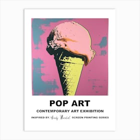 Poster Ice Cream Cone Pop Art 2 Art Print