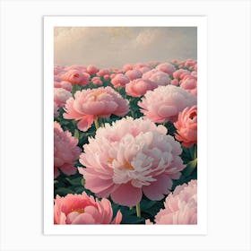 Pink Peonies 1 Art Print