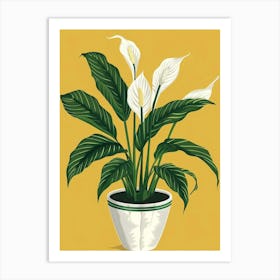 Peace Lily Art Print