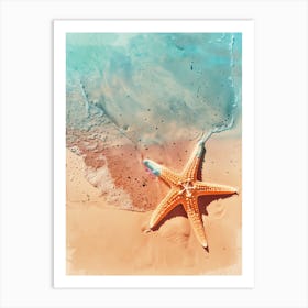 Starfish On The Beach 11 Art Print