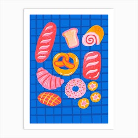 Illustration Of A Bakery Art Print