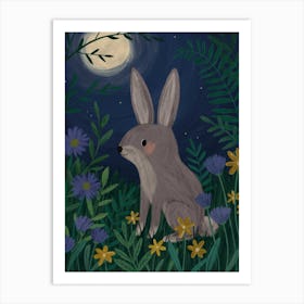 Goodnight Rabbit Art Print