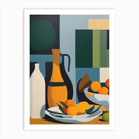 Still Life With Oranges 6 Art Print