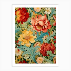 Floral Wallpaper 365 Art Print