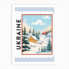 Ukraine 2 Travel Stamp Poster Art Print