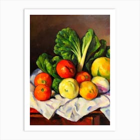 Bok Choy Cezanne Style vegetable Art Print