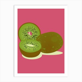 Kiwi Fruit Art Print