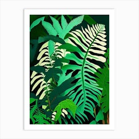 Boston Fern Vibrant Art Print