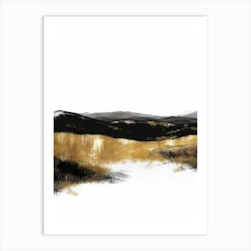 Gold And Black Canvas Print 10 Art Print