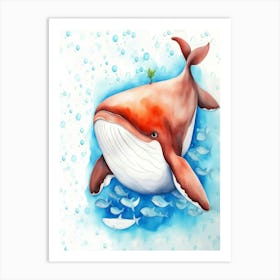 Fat Whale Art Print