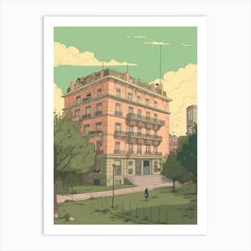 Buenos Aires Argentina Travel Illustration 3 Art Print