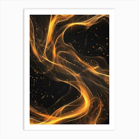 Abstract Flames 4 Art Print